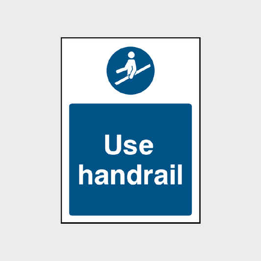 Use handrail signs - MACH0045