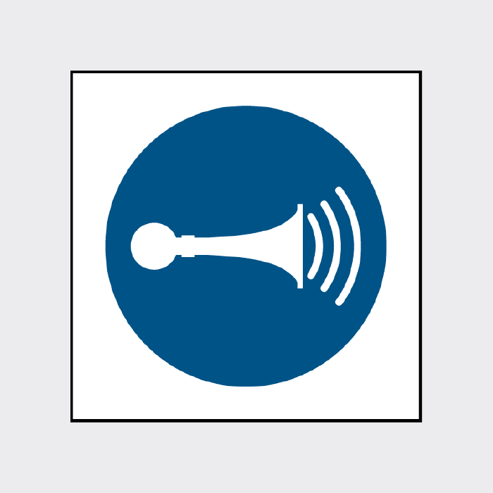 Sound horn signs - MACH0054