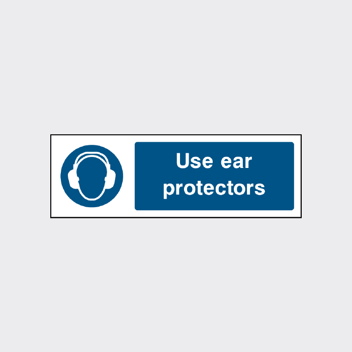 Use ear protectors sign