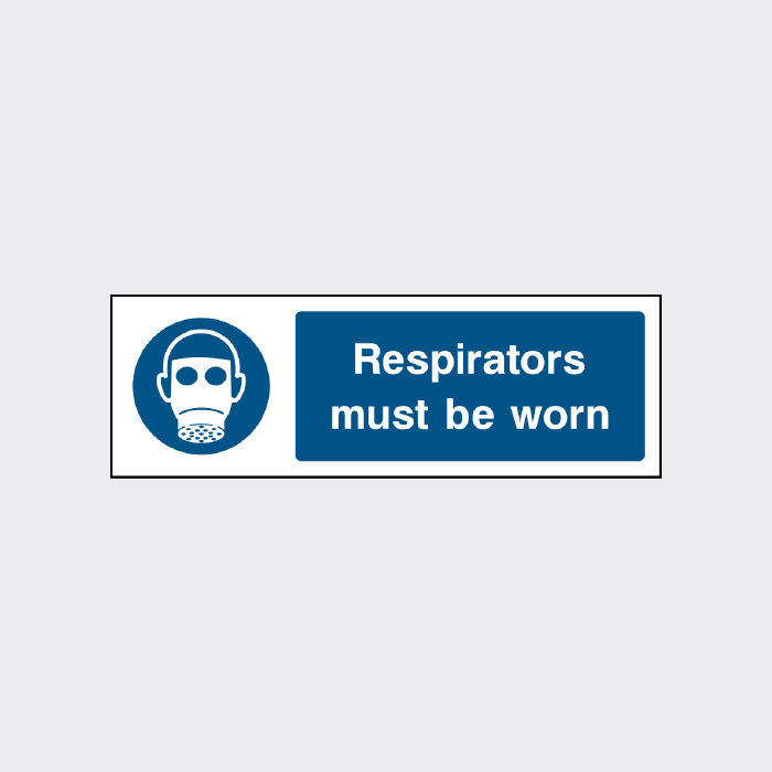 Respirators must be worn sign