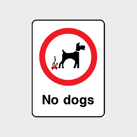 No Dogs Sign