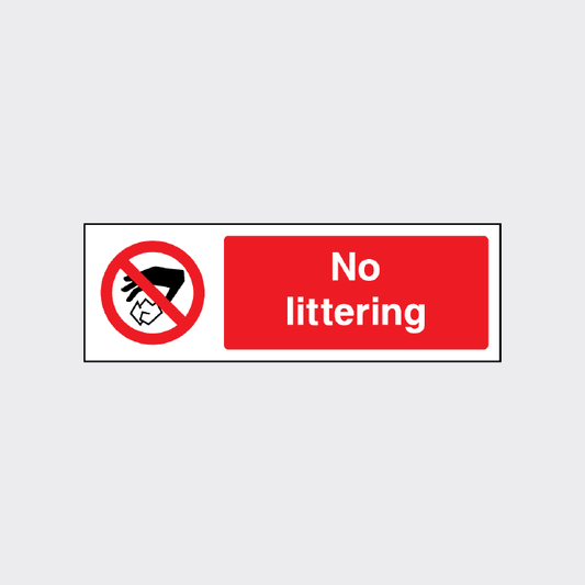 No littering sign