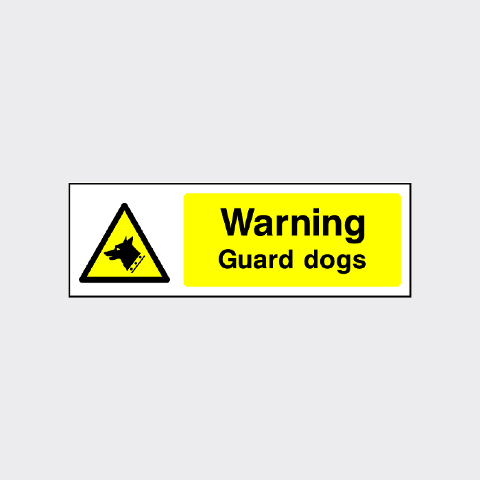 Warning Guard Dogs Sign