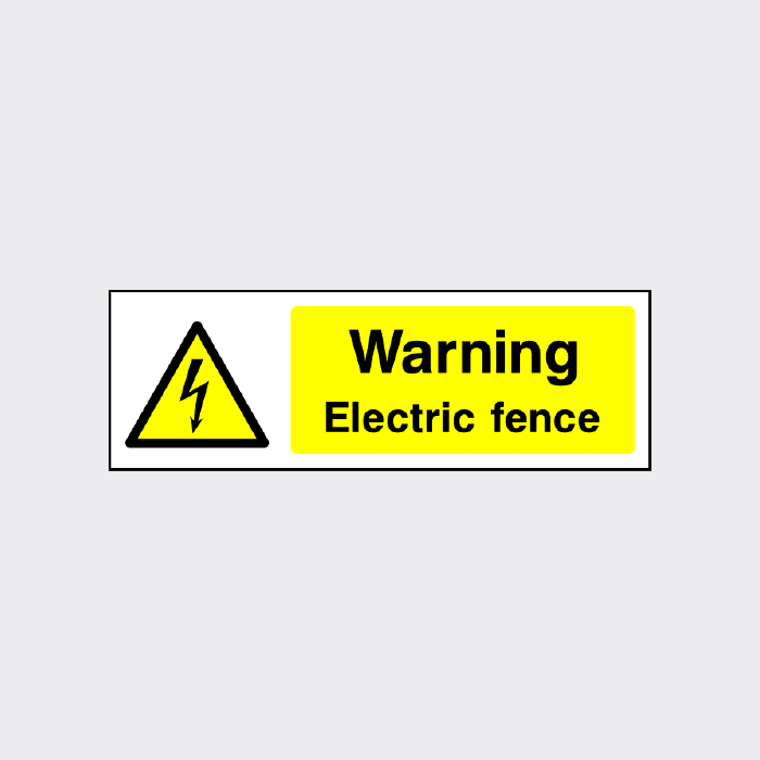 Warning Electric Fence Sign