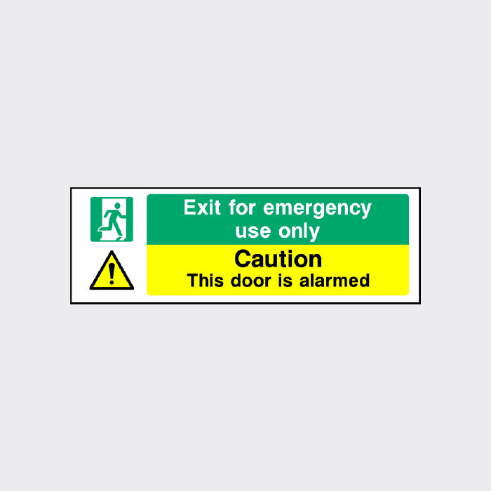 Exit for emergency use only Sign