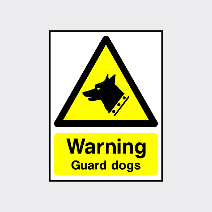 Warning - Guard Dogs sign