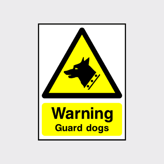 Warning Guard Dogs Sign