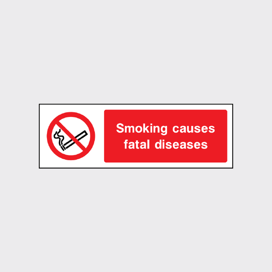 Smoking Causes Fatal Diseases Sign