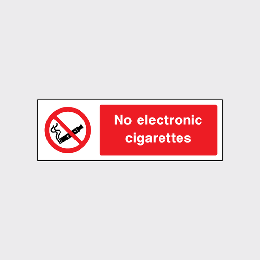 No electronic cigarettes Sign