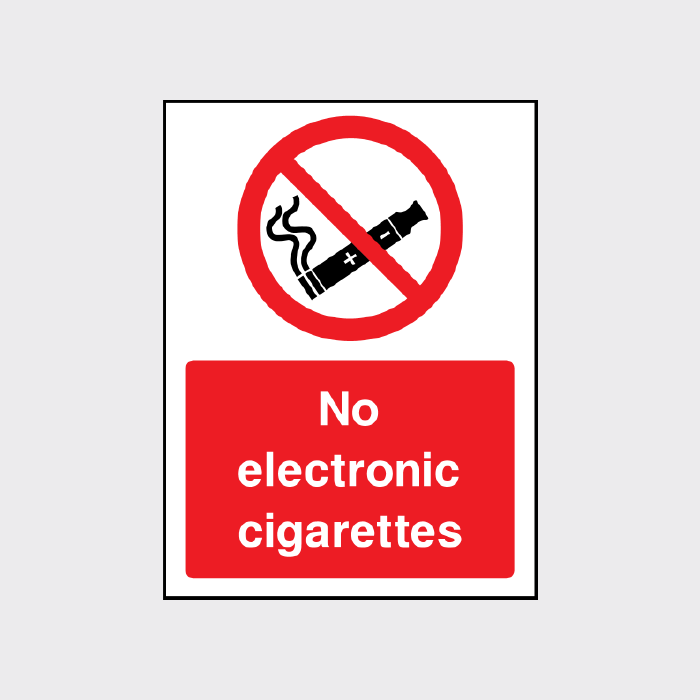 No electronic cigarettes